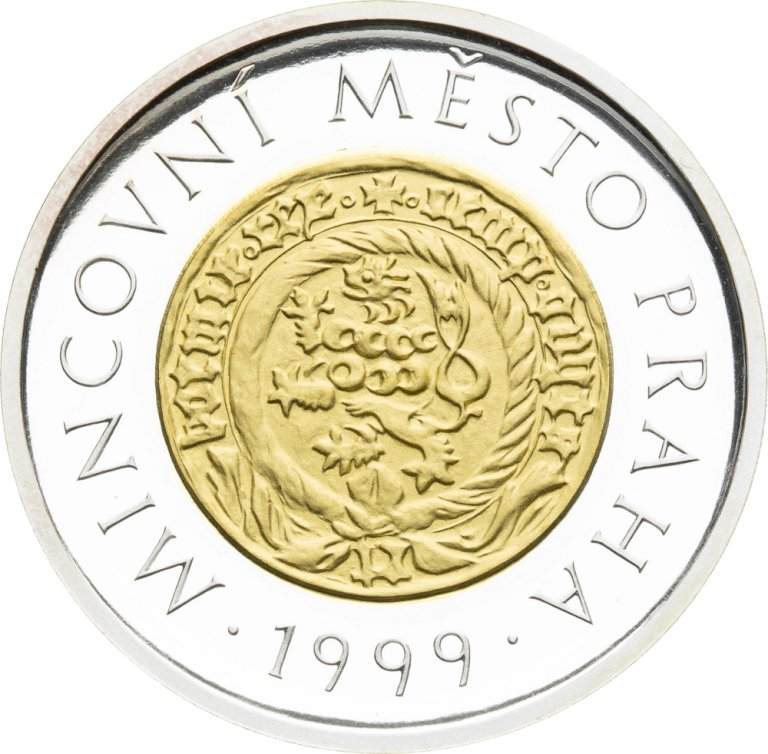 Bimetallic medal - 1999 Mint City Prague