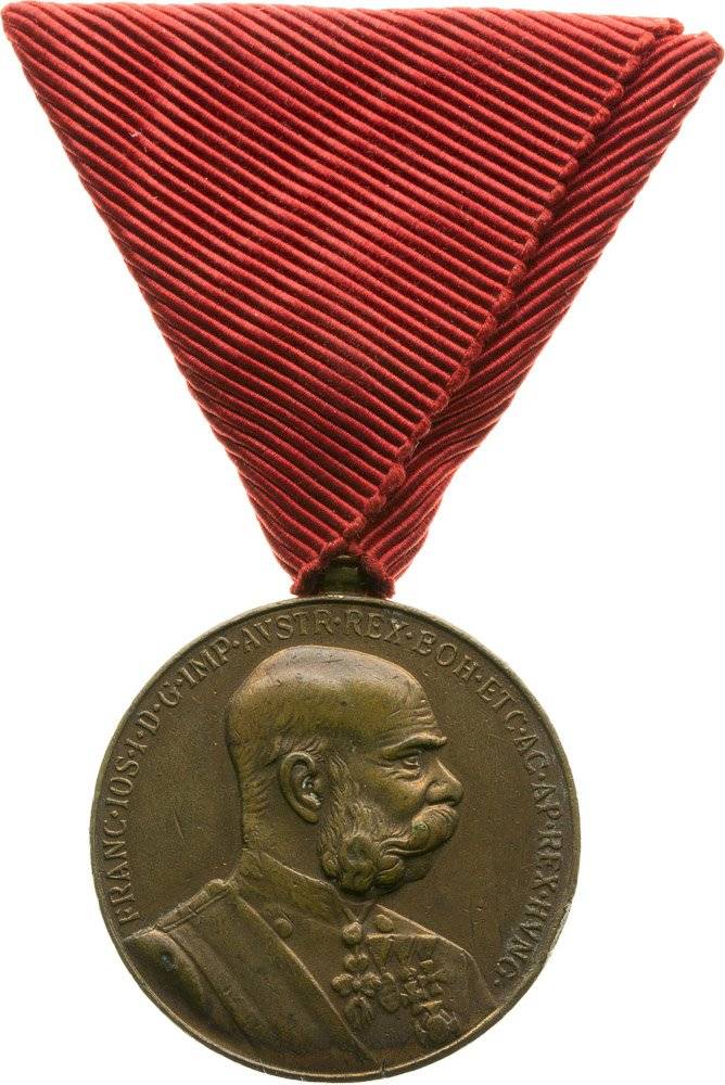 Jubileiní medaile 1898 FJI. (Vojenská stuha)