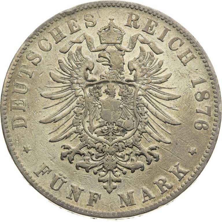 5 Mark 1876 Baden