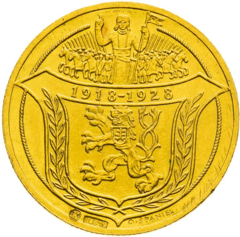 2 Ducat medal 1928 - Jsem Ražen z Českého Kovu