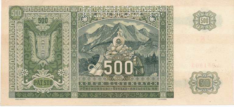 500 Ks 1941 1Kn (perforated)
