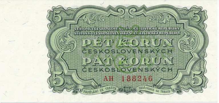 5 Kčs 1961 AH