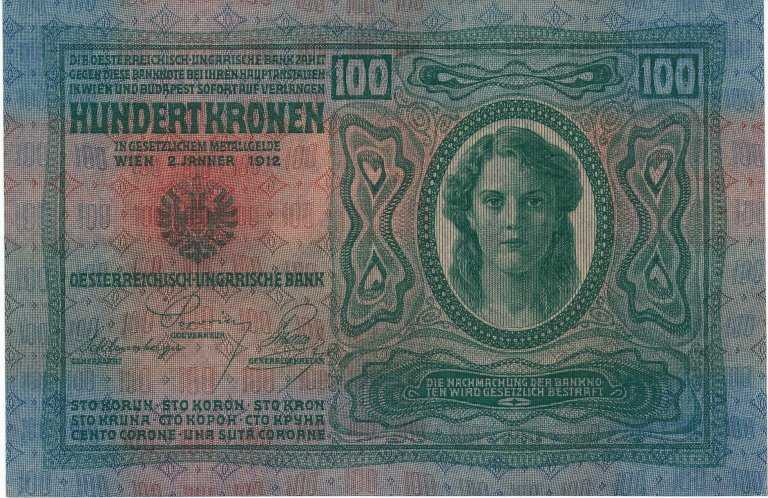 100 K 1912 (cut stamp)