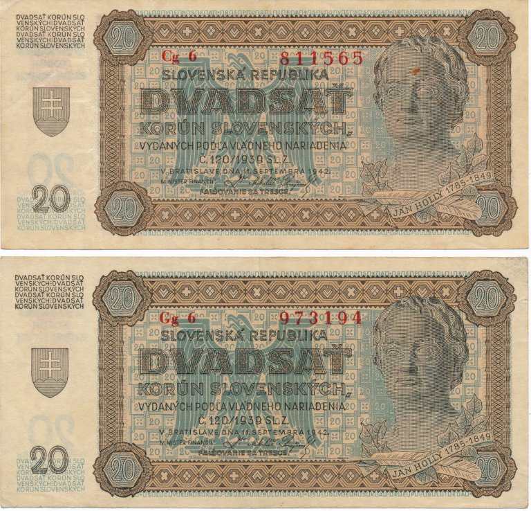 20 Ks 1942 (print error Cg6)