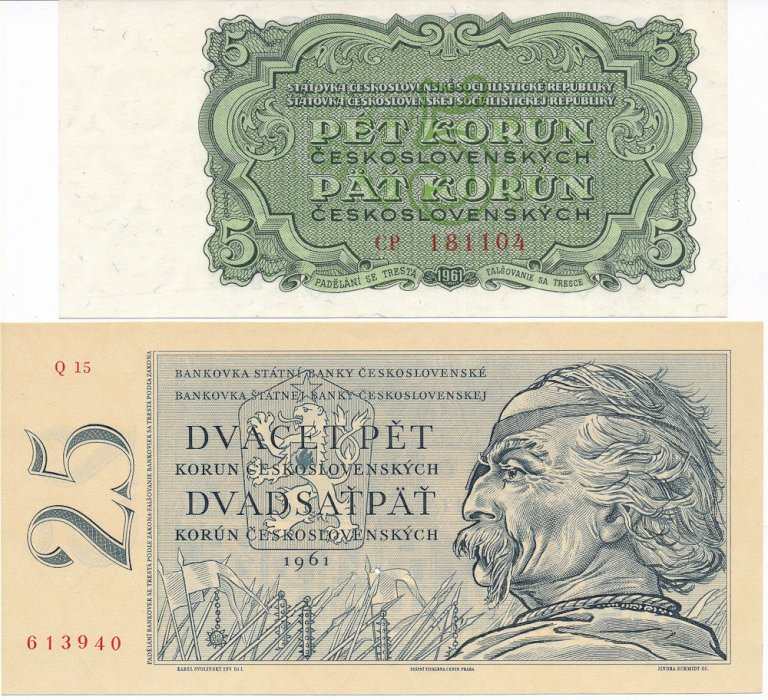 Lot of banknotes 1961 (2pcs)