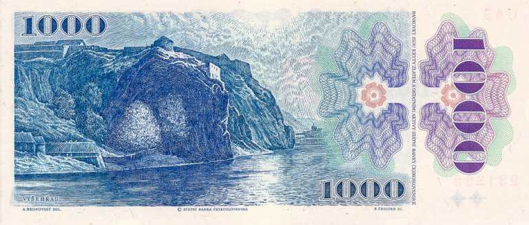 1000 Kč/Kčs 1985