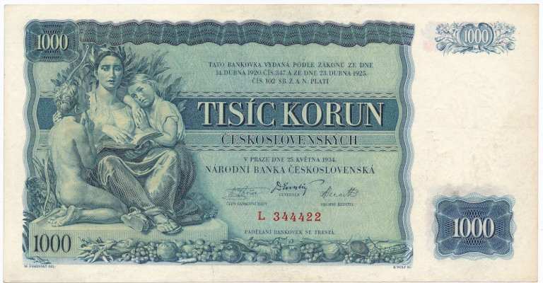 1000 Kronen 1934