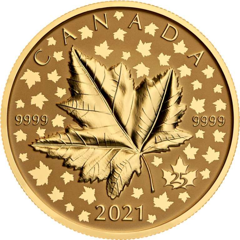Investiční zlato Maple Leaf - 1 unca (25. výročí)
