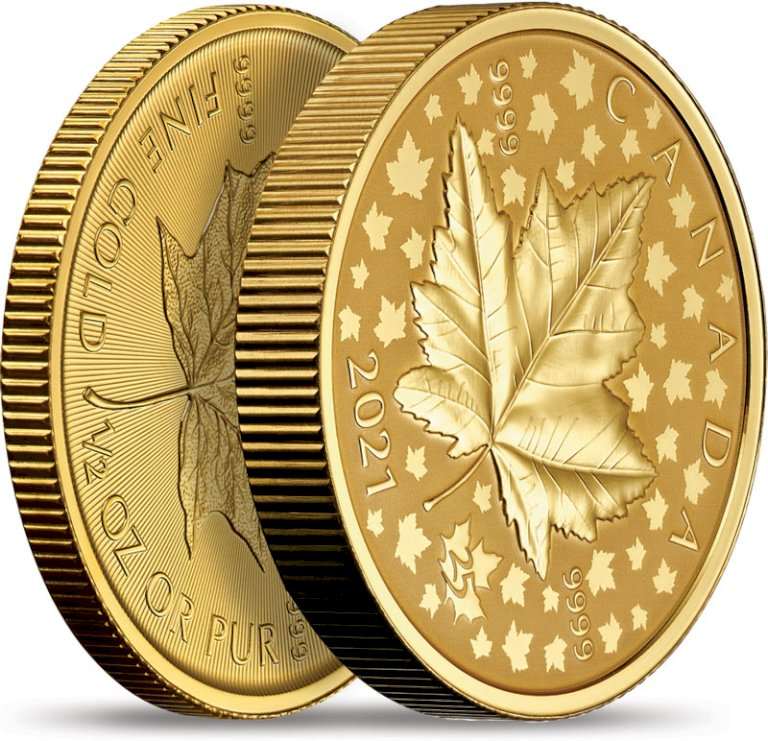 Investiční zlato Maple Leaf - 1 unca (25. výročí)